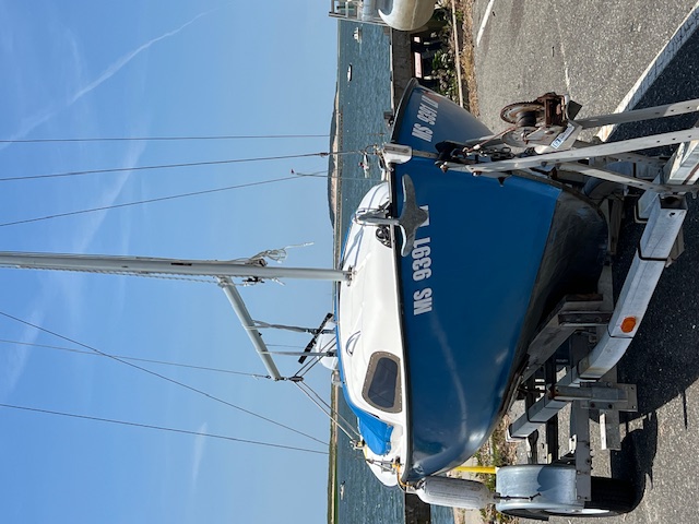 Nordica sailboat on trailer