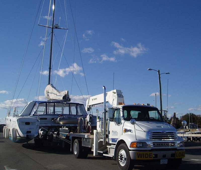 Hauling a boat